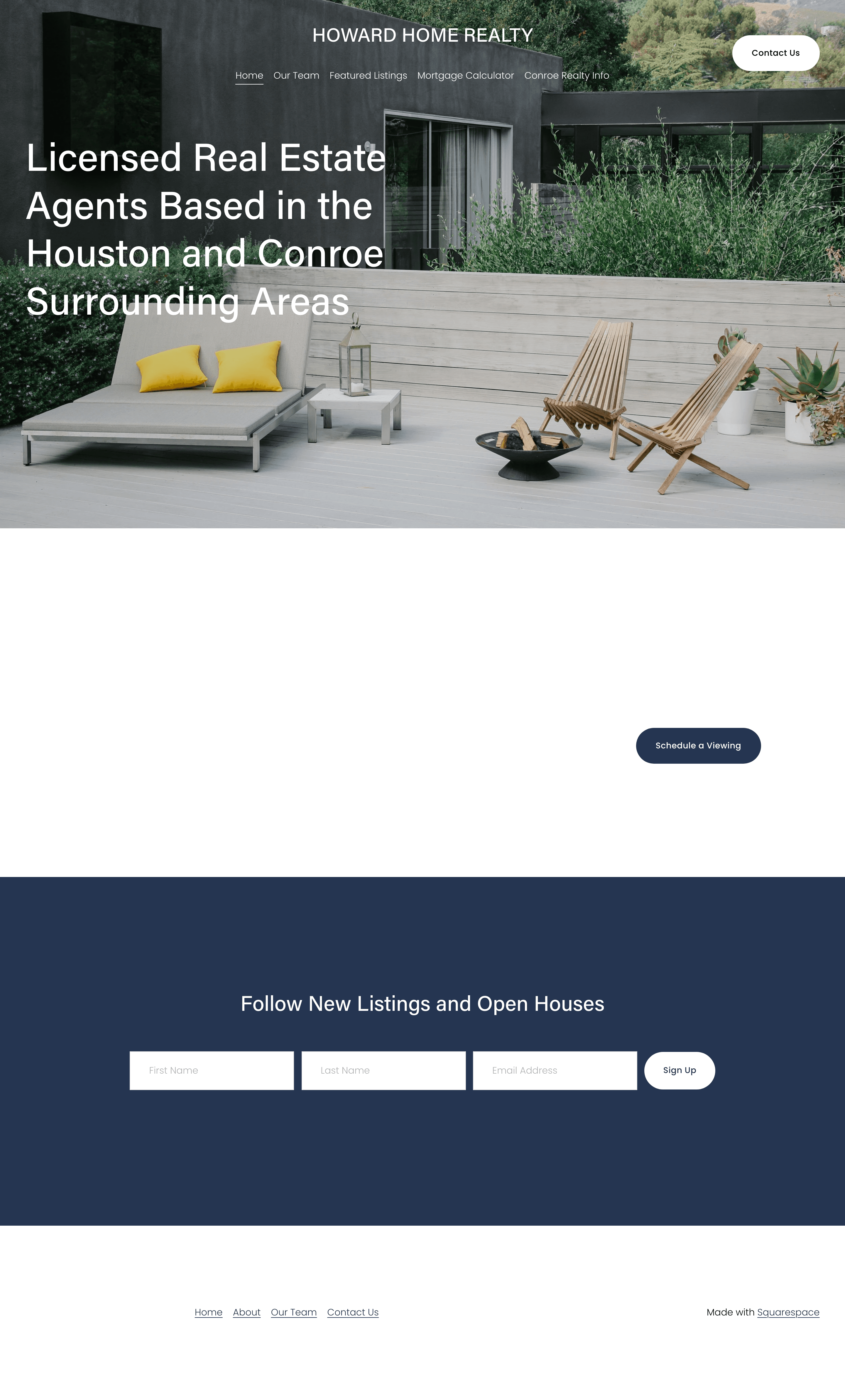 The original Howard Home Realty website