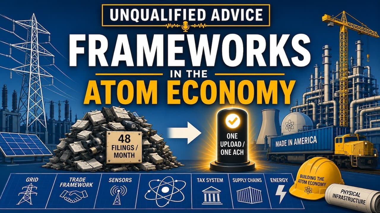 Frameworks in the Atom Economy